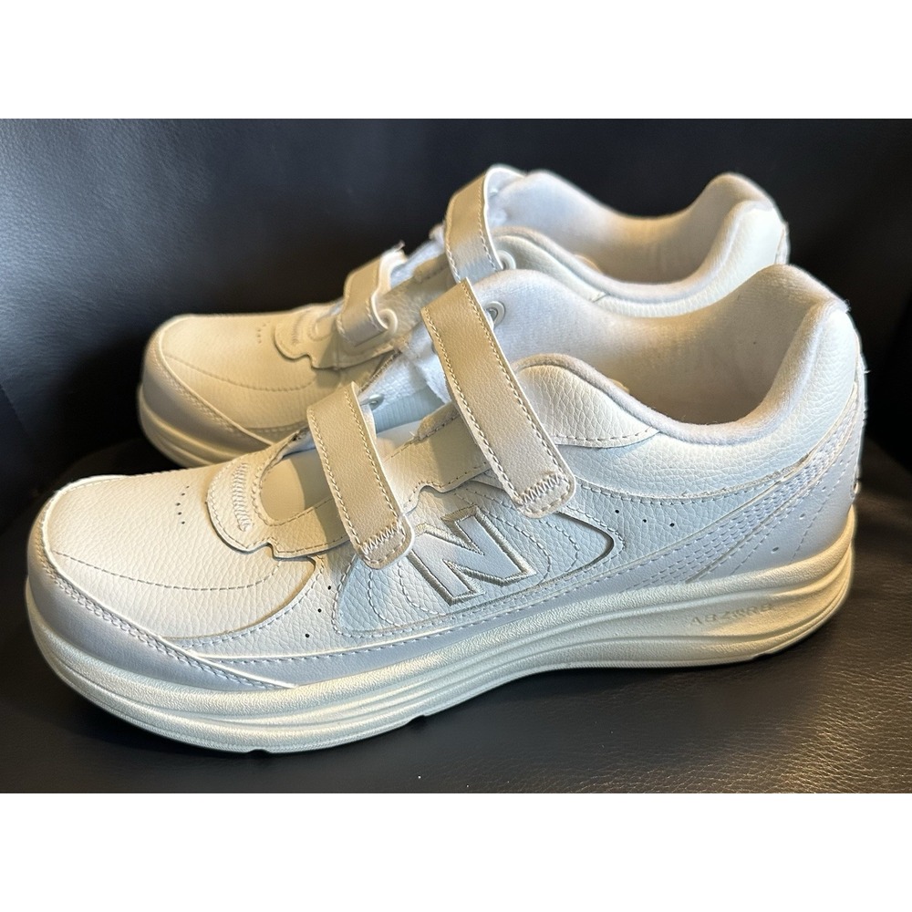 New Balance Made in USA Men's 577 VW Hook and Loop Walking Shoe, White Size 10W - Picture 6 of 12